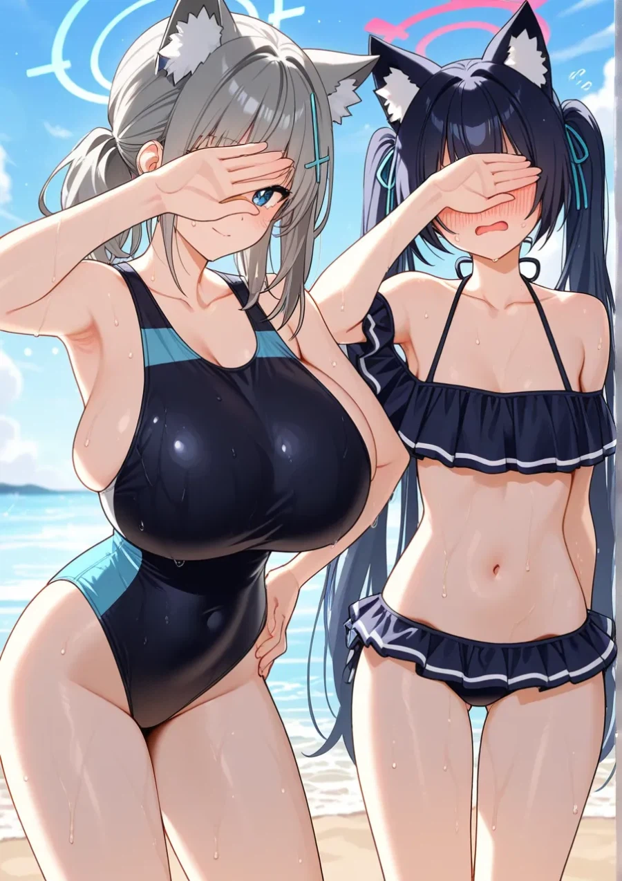 블루아카,AI) 아비도스의 동물귀 듀오_1.webp