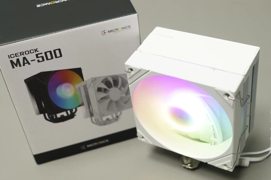 마이크로닉스 ICEROCK MA-500 ARGB (화이트) 공랭쿨러_1.webp