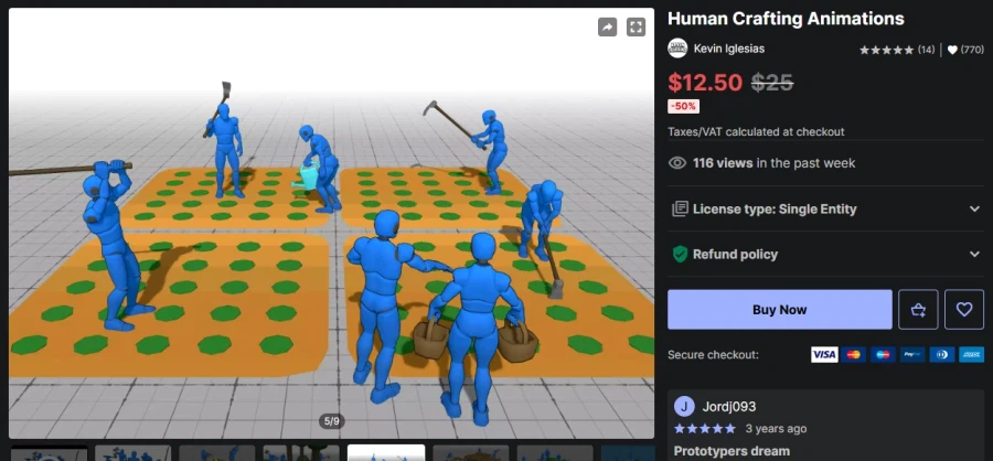 [에셋스토어] (무료) Human Crafting Animations_1.webp