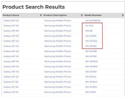 갤럭시A57, 일본 통신 4개사 + 심프리 모델 출시 확인_1.webp