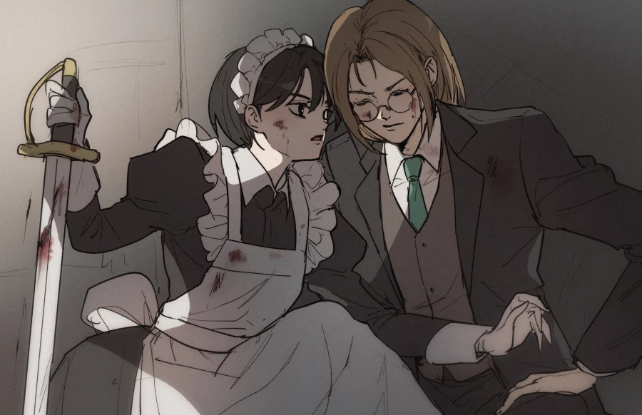 룬의아이들)칼로 잘쑤시는 군필 여친 생기면 벌어지는 일_1.webp