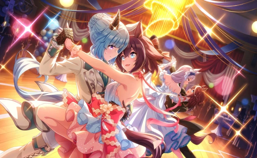 [말딸] 절친한 사람과 같이 춤추는 두 명의 메지로_1.webp