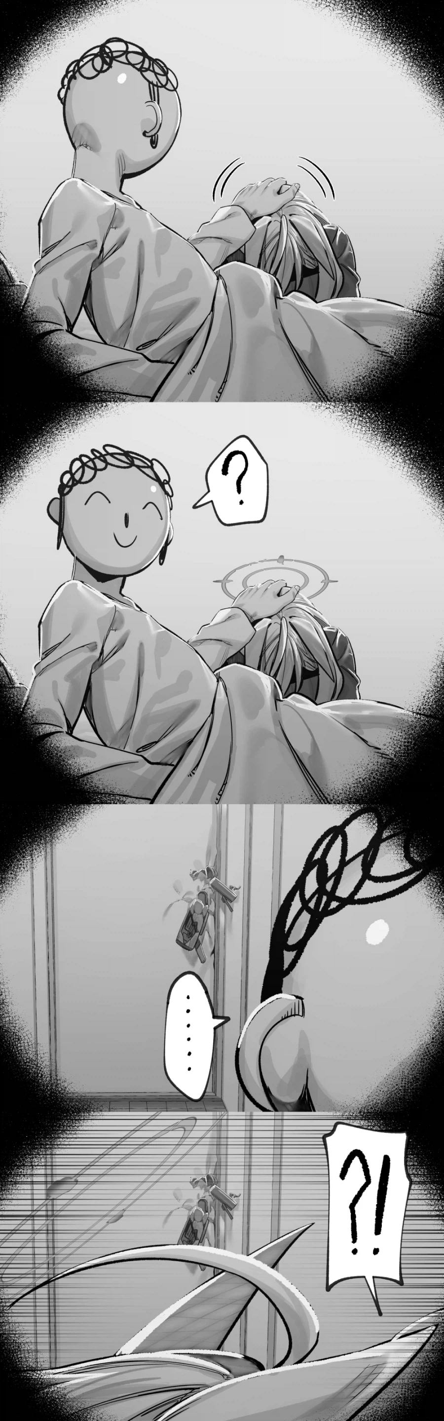 블루아카) 감기 걸린 선생님 간병온 쿠로코.manhwa_3.webp