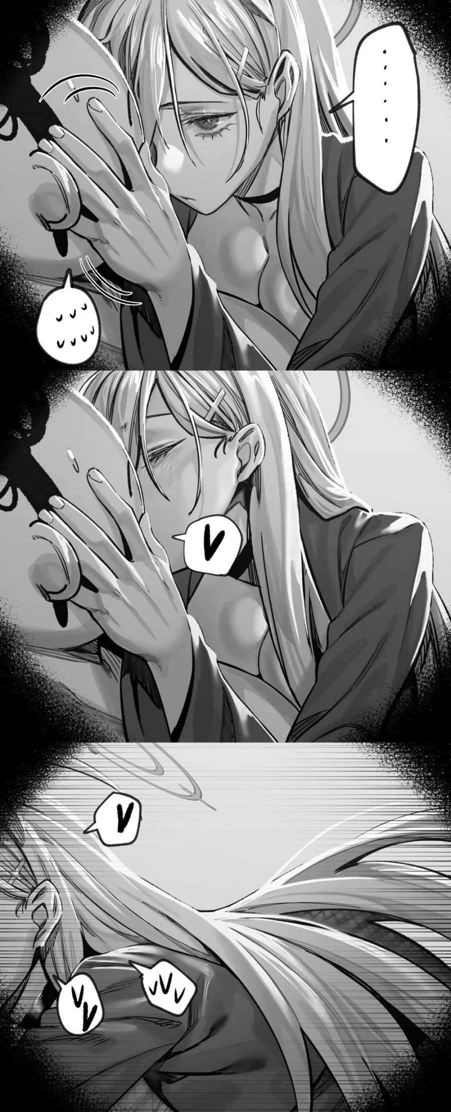 블루아카) 감기 걸린 선생님 간병온 쿠로코.manhwa_4.webp