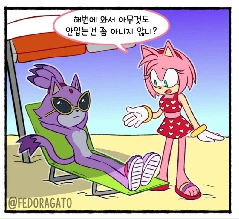 소닉) 여캐들의 수영복_1.webp