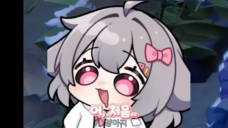 버튜버) 달의 여신 각성 미녕이를 처음 만나 인사하는 양아지.jpg_3.webp