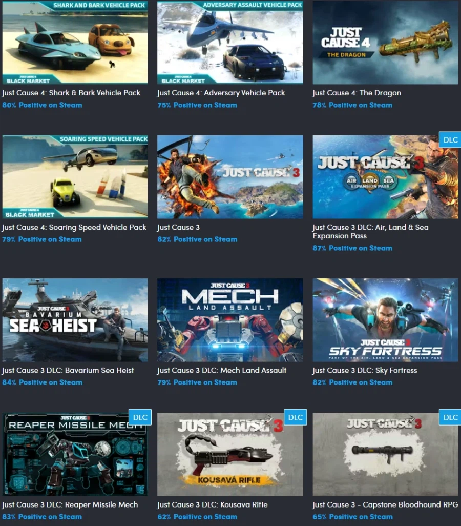 [험블번들] 저스트커즈 컴플리트 컬렉션 2026 (13.20달러)_2.webp