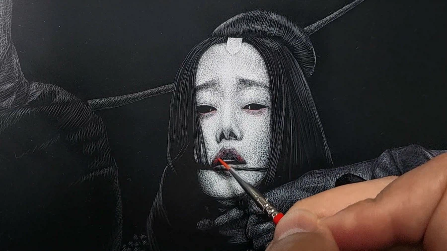 칼로 긁어서 그린 그림(feat. 테크노 여전사)_11.webp