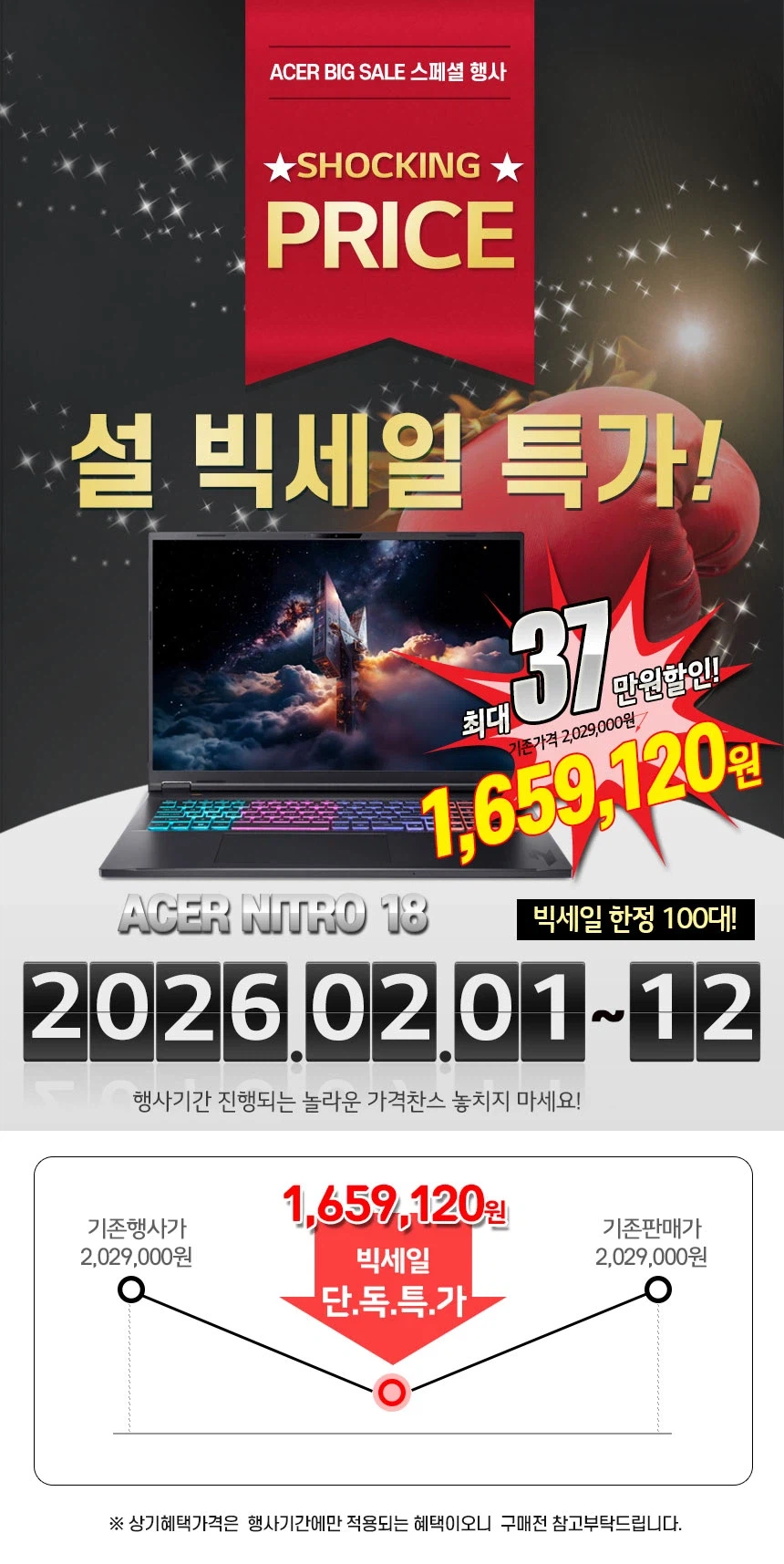 [지마켓] 에이서 니트로 18인치 / 165만대_1.webp