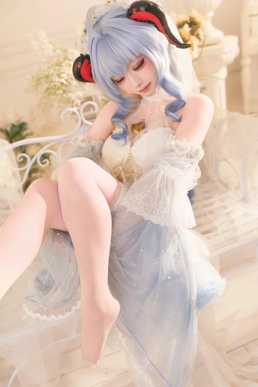 [원신] 드레스 입은 감우 코스프레_1.webp