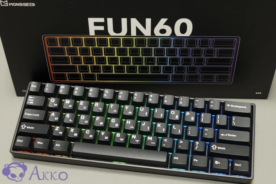 래피드트리거 자석축 게이밍키보드, Akko MONSGEEK FUN60 Max HE_1.webp