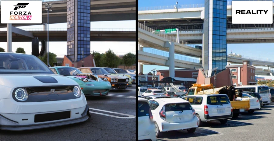 포르자 호라이즌 6 게임 / 실제 일본 비교_6.webp