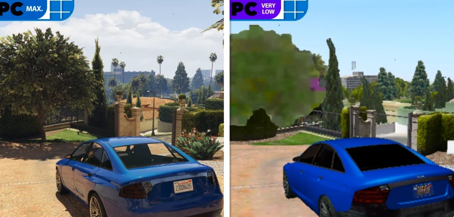 GTA 5 PC판 풀옵과 2.5gb 버젼 비교_1.webp