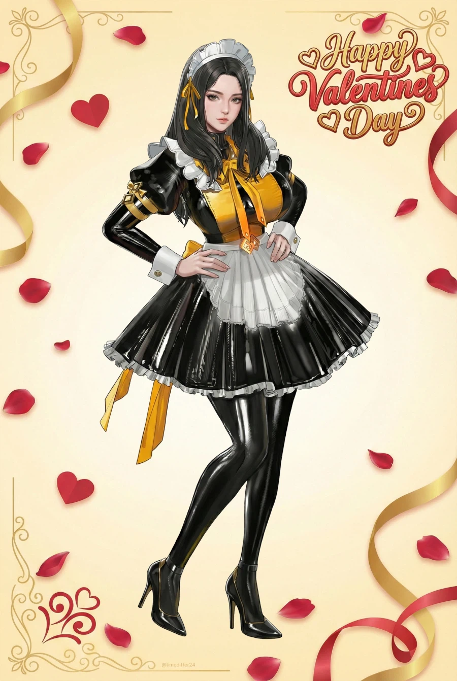 발렌타인 데이 기념 이브 팬아트_2.webp