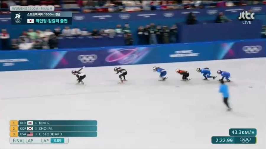 [속보] 김길리 金, 최민정 銀... 밀라노 올림픽 쇼트트랙 1500m_4.webp