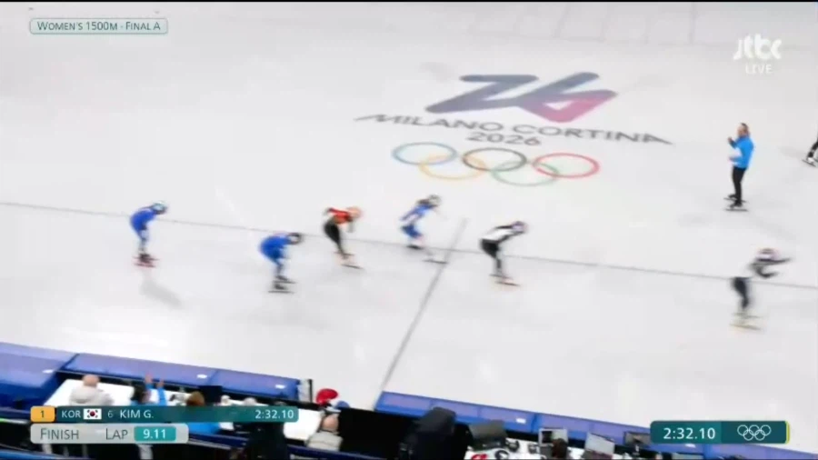 [속보] 김길리 金, 최민정 銀... 밀라노 올림픽 쇼트트랙 1500m_5.webp