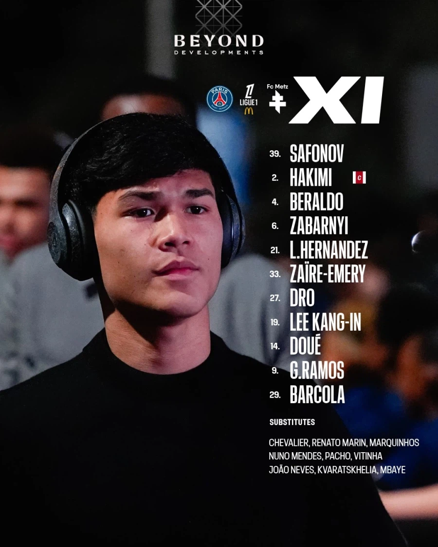 [리그앙] PSG vs FC 메스 출전 명단, 이강인 선발_1.webp