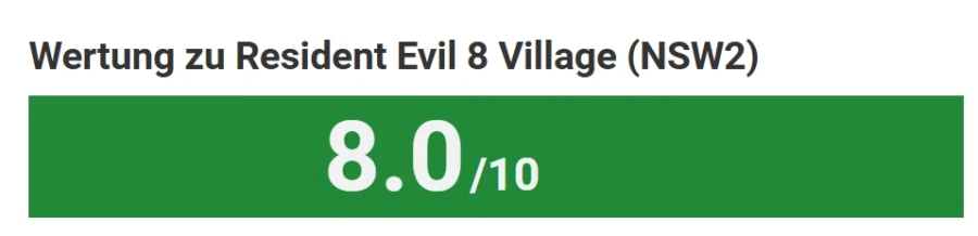 NS2 바이오하자드 빌리지 리뷰 점수, 메타크리틱 등재 및 플레이 영상_3.webp