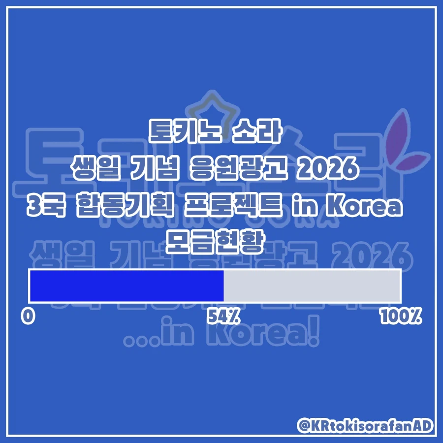 버튜버) 어제 시작한 소라 생일광고 모금 현황_1.webp