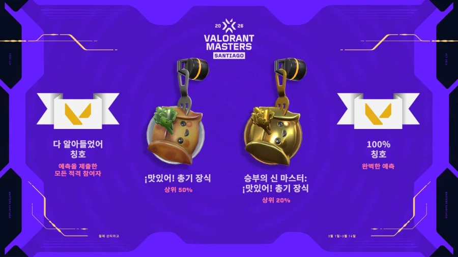[발로란트] 마스터 산티아고를 시청하고 보상을 받으세요_4.webp