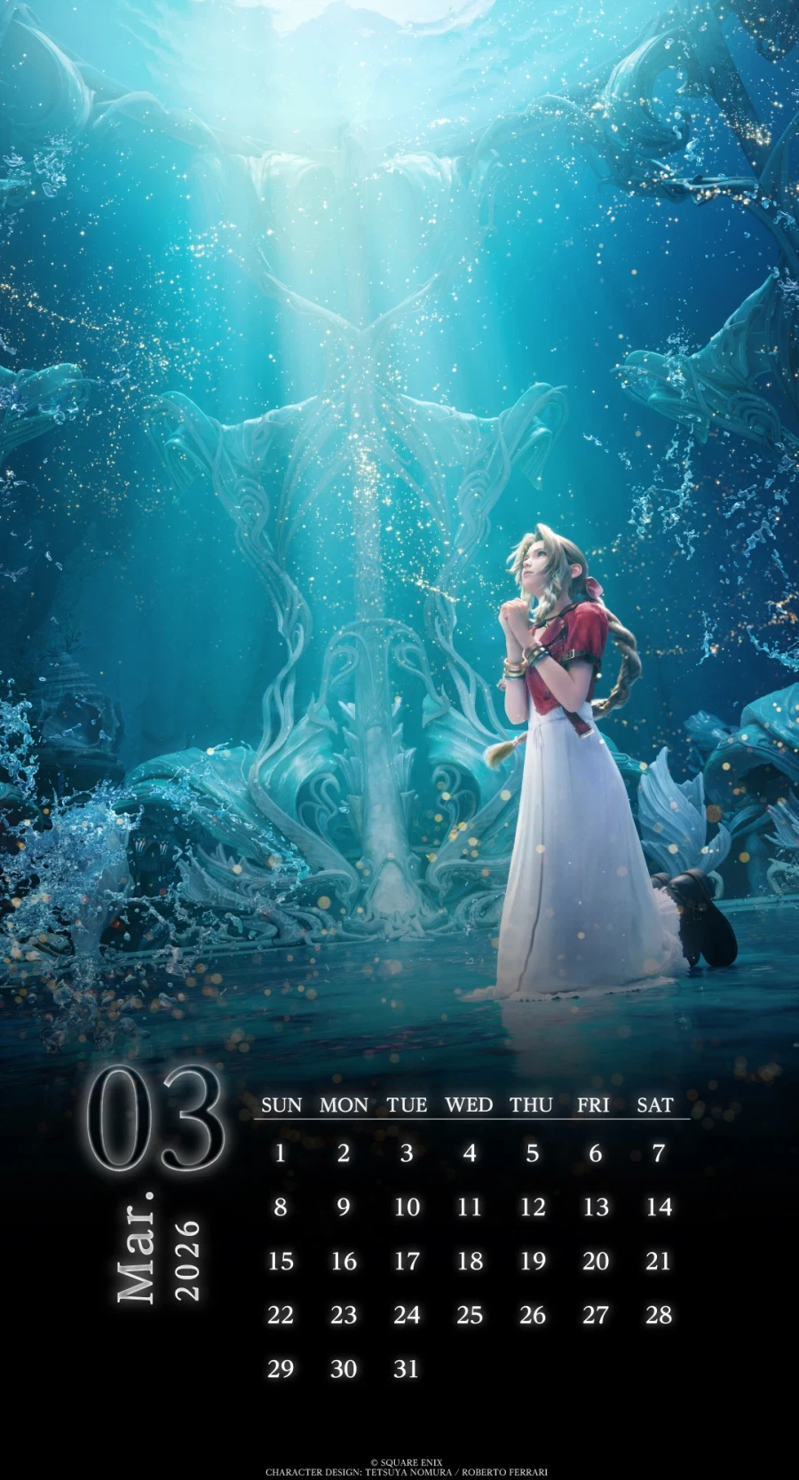 파이널 판타지 7 리버스 발매 2주년, 에어리스 3월 달력, 공식 메시지_10.webp