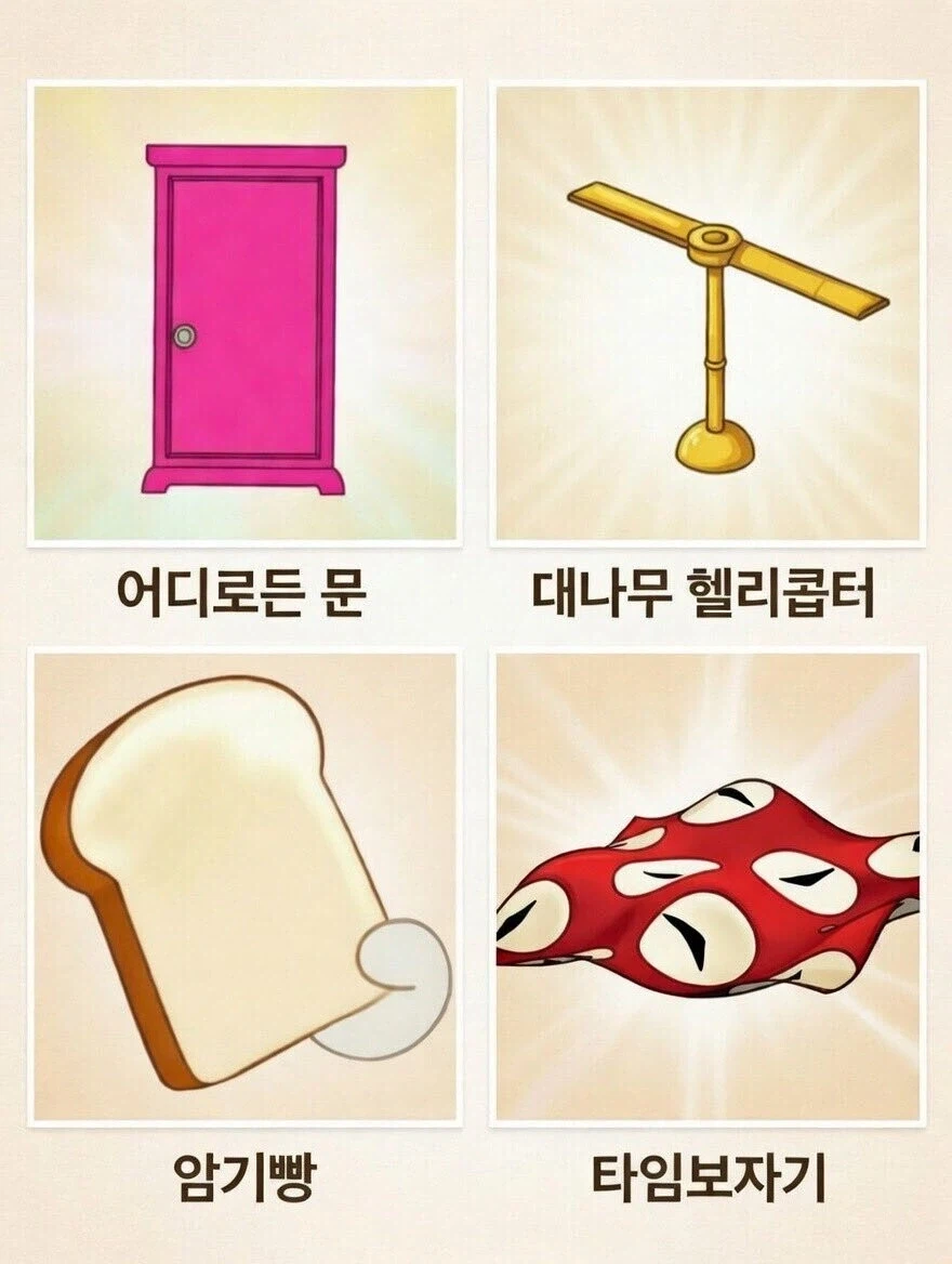 [도라에몽] 이 도구들 중 하나만 가질수 있다면?_1.webp