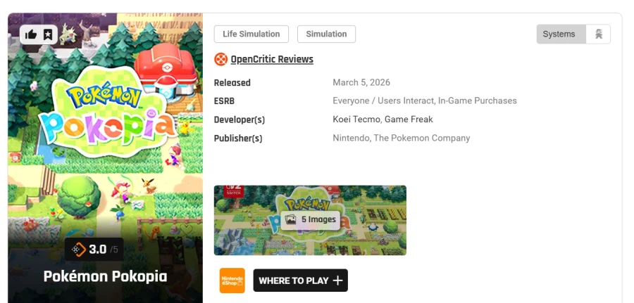 포켓몬 포코피아 60점 더 게이머 리뷰_1.webp