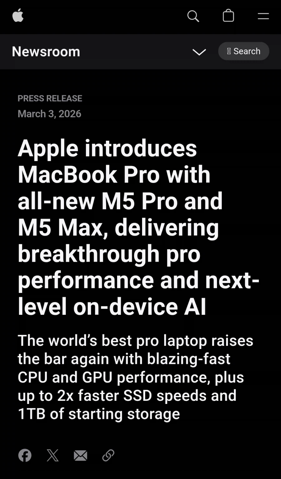 애플 M5 Pro 신형 맥북 프로 공식 발표, 낸드 2배 가격 인상_1.webp