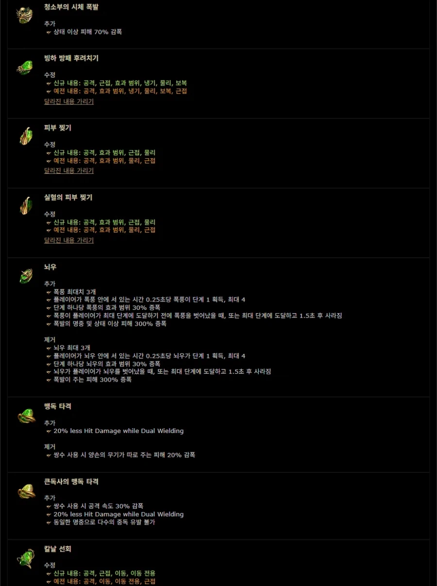 POE)3.28 허상 - 신규 및 변경된 젬 미리보기_8.webp