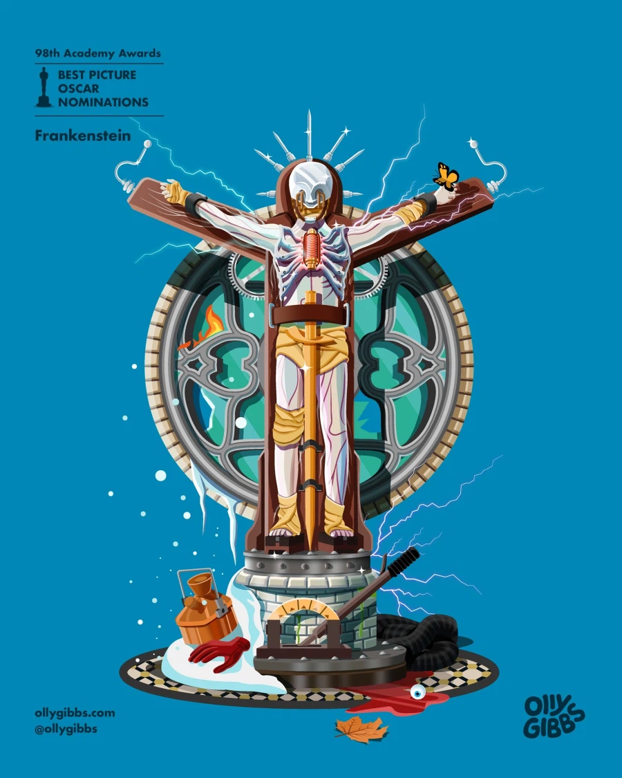 [영화] 2026 오스카 아카데미 작품상 후보작들의 일러스트_2.webp