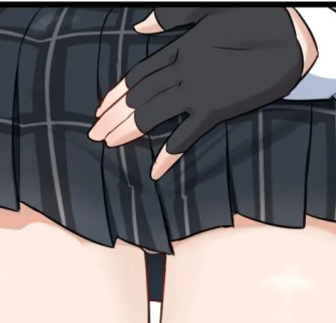 에스컬레이터를 타는 호시노와 쿠로코와 시로코 만화 .manhwa_2.webp