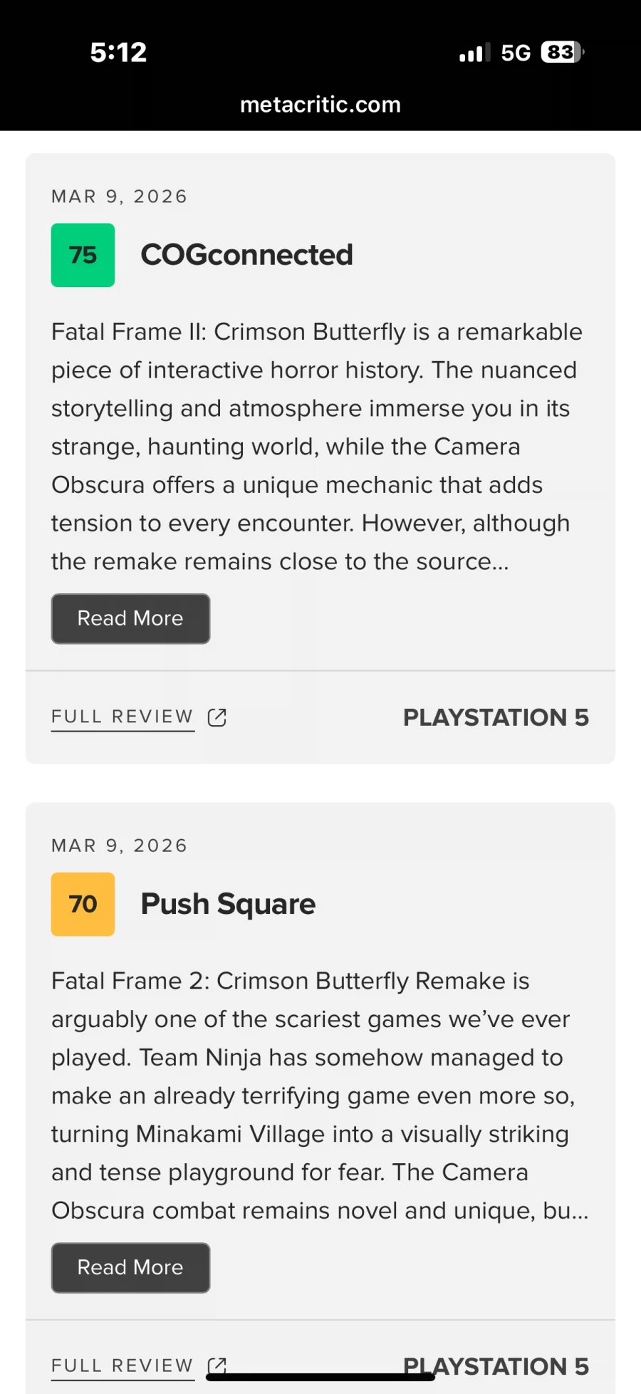 제로 붉은나비 리메이크 메타크리틱_3.webp