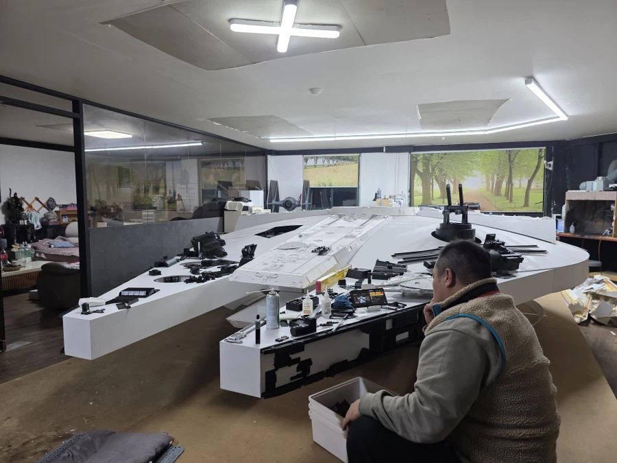 1/6 스케일 스타워즈 밀레니엄팔콘 핸드메이드 작업기 2부_1.webp