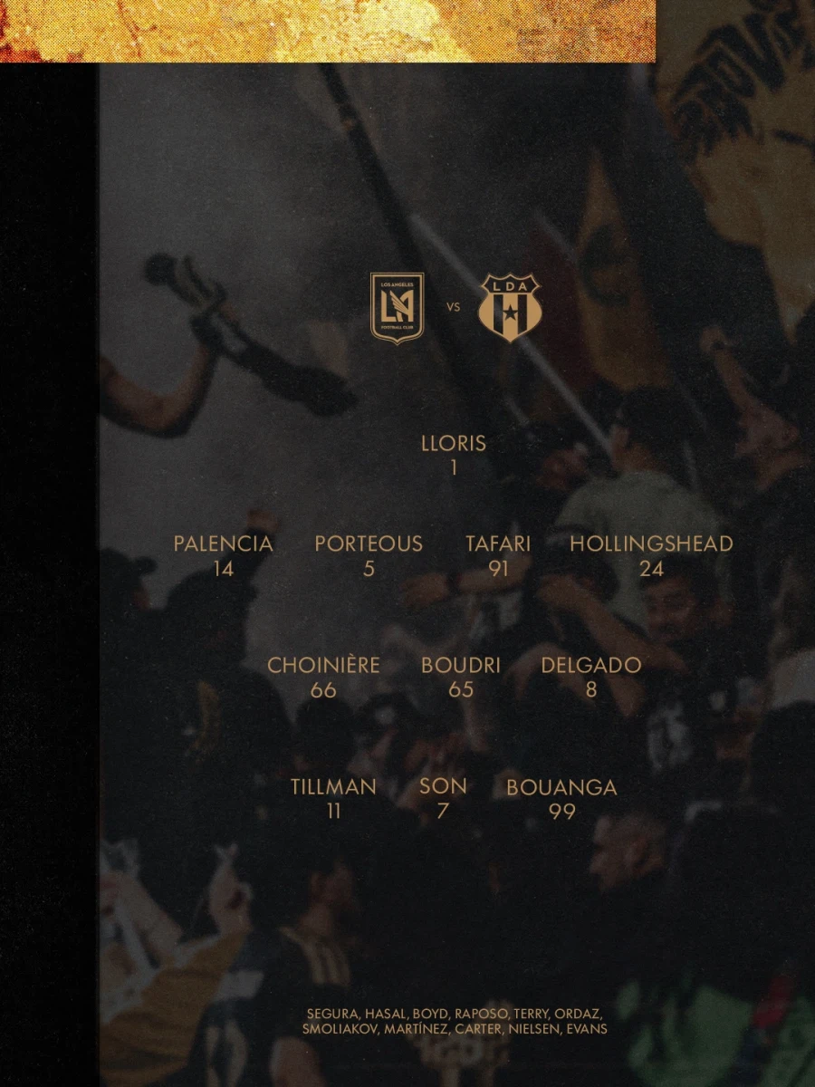 [CONCACAF] LAFC vs 알라후엘렌세 출전 명단, 손흥민 선발_1.webp