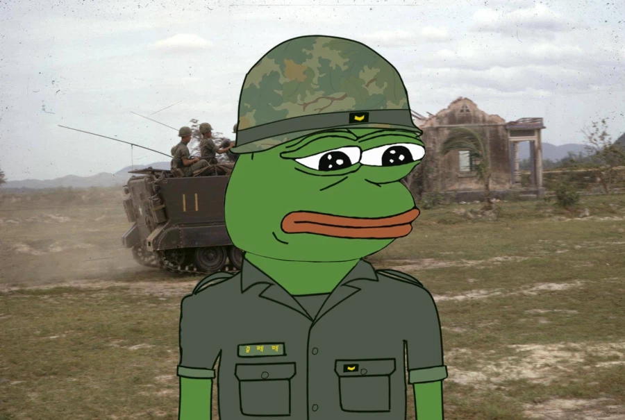 창작)페페한테 입혀본 월남전 한국군 군복.jpg_1.webp