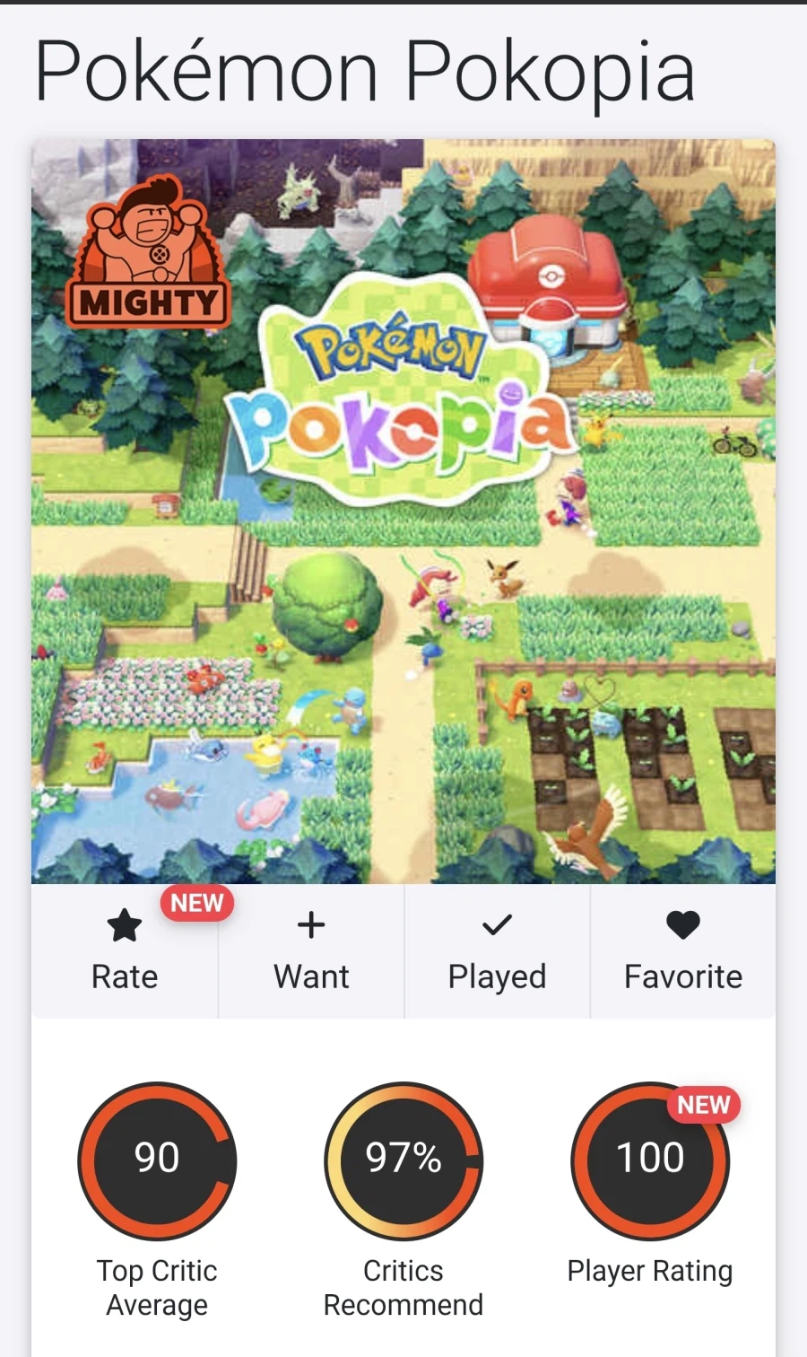 포코피아 오픈크리틱 점수 90점으로 상승_1.webp