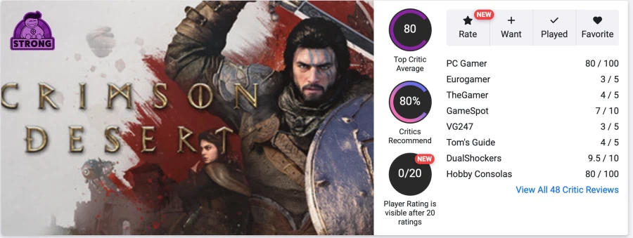 붉은사막 평론가 추천도 상승_2.webp