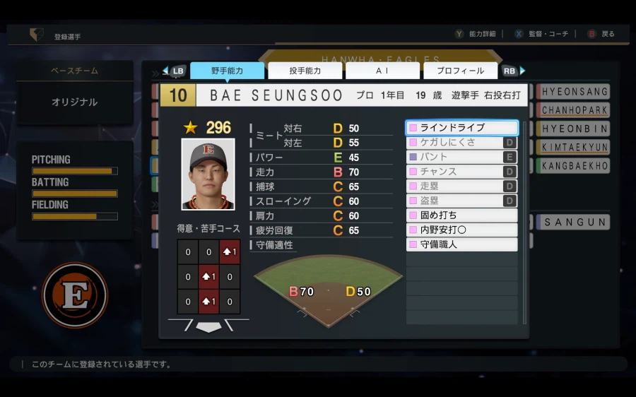 [프로야구스피리츠2026] 한화이글스 KBO 구단 영문 풀로스터 업로드_38.webp