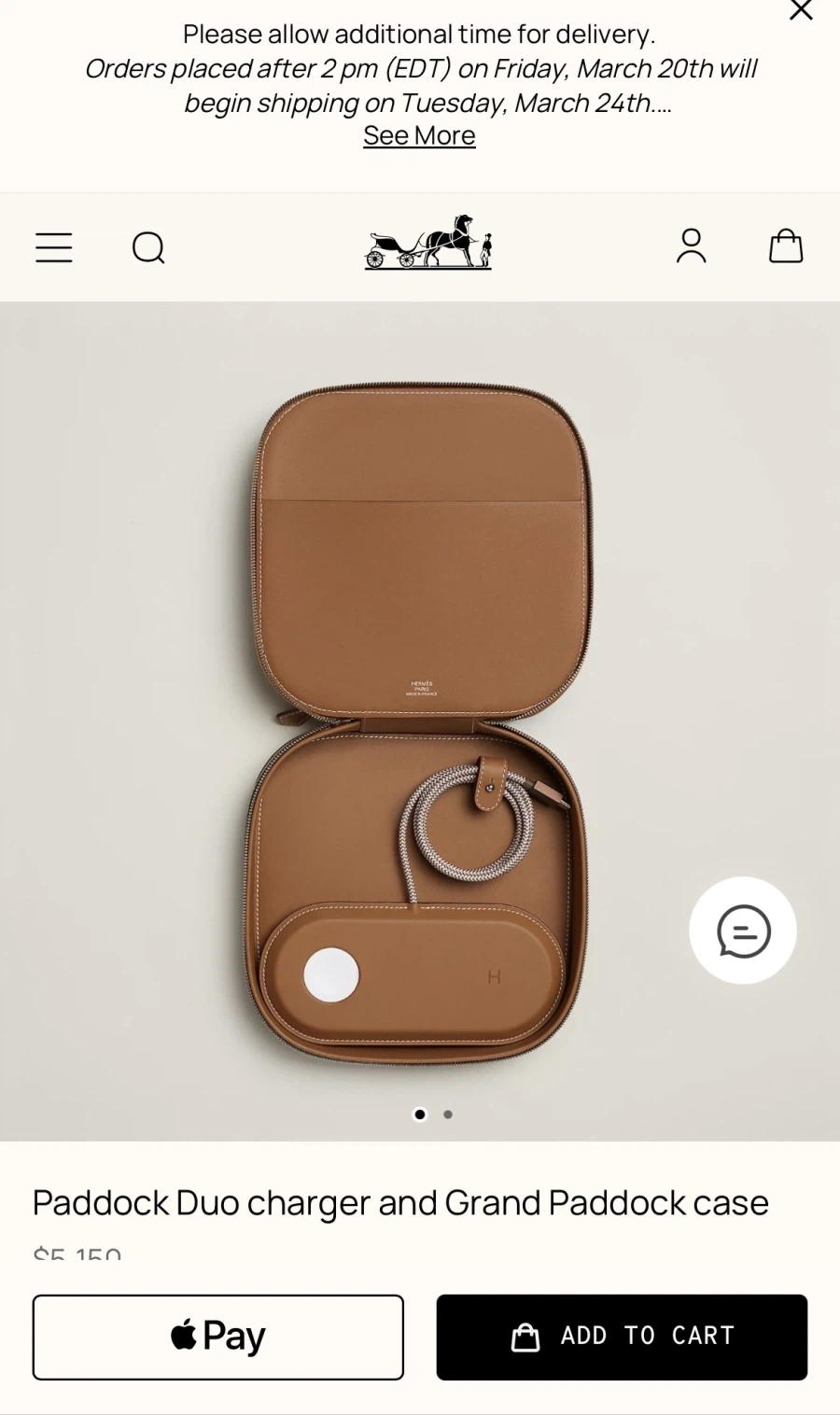 에르메스, 가죽 맥세이프 듀오 충전기 등 공식 발표 (3,725달러 부터)_1.webp