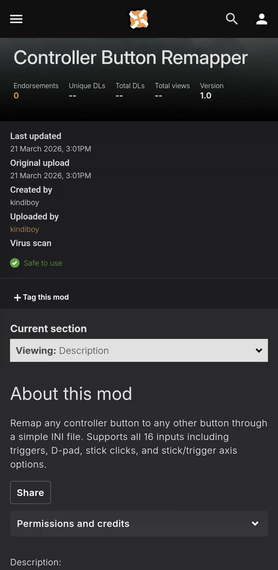 붉은사막 컨트롤러 키맵핑 모드 나왔네_1.webp