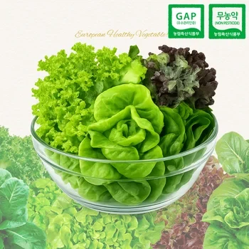 [알리] 코인딜 무농약 유러피안 모듬 채소 1kg (4,455원/무료)_1.webp