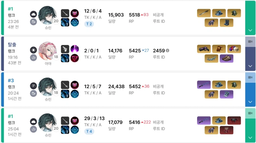 이터널리턴) 캬 오늘 1등 두번했다_1.webp