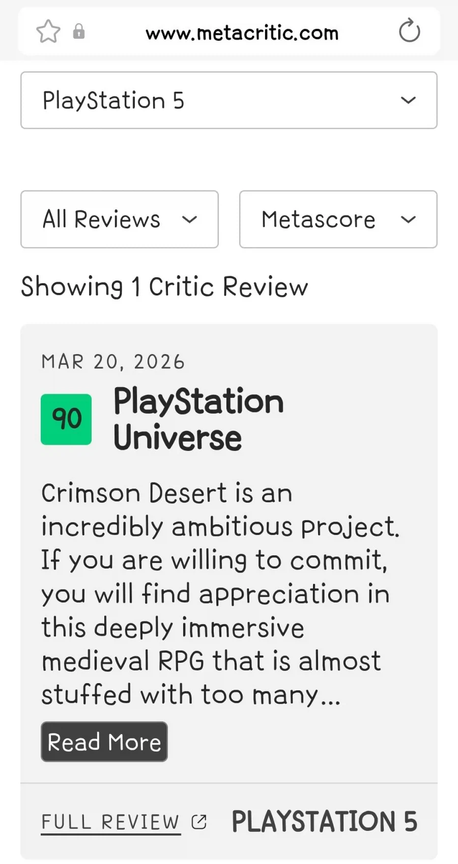 붉은사막) 플스 메타크리틱 90점_1.webp