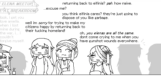 트릭컬) 서양 유저가 그린 다중차원의 엘레나들 모임_2.webp