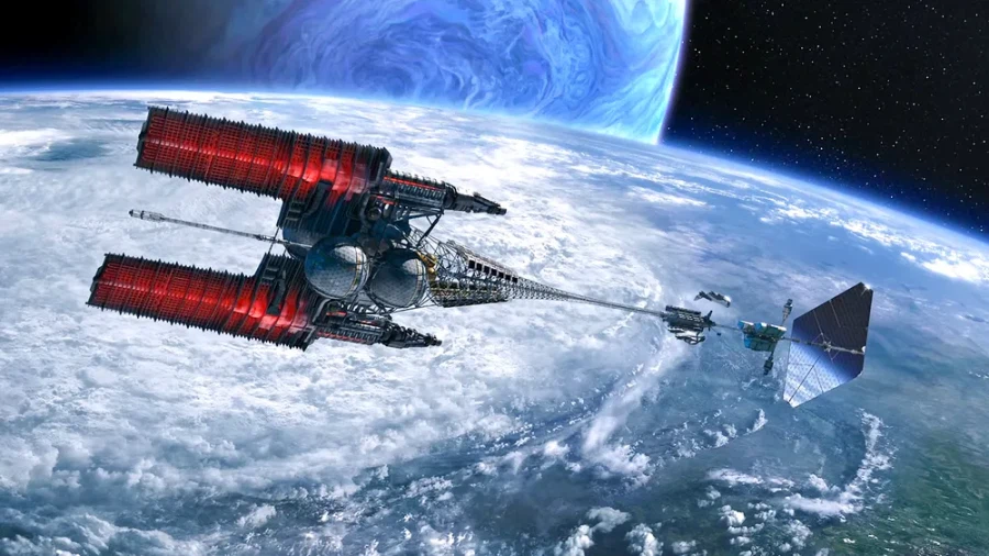 SF) ??? : 이 우주선은 10광년 거리를 광속의 95% 속력으로 가야 합니다_2.webp