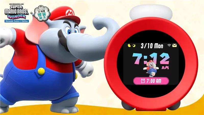 오늘 닌텐도 사운드 클록 알라모에 슈퍼 마리오브라더스 원더 알람이 추가_1.webp