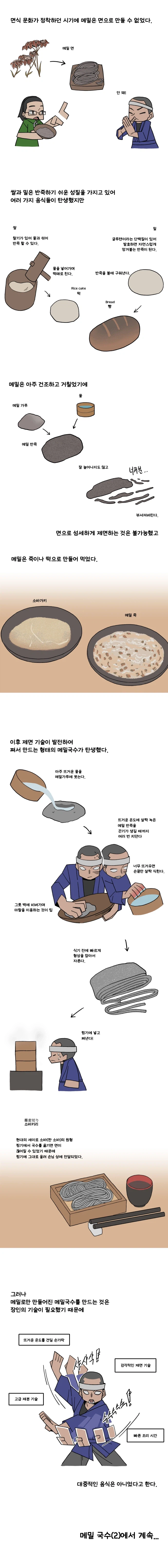음식 인문학 만화 시즌2) #4. 메밀국수(1) 메밀국수 오리진_3.webp