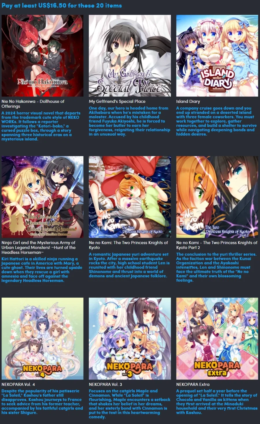 [험블번들] 세카이 프로젝트 2026 번들 / $9.90-$16.50_1.webp