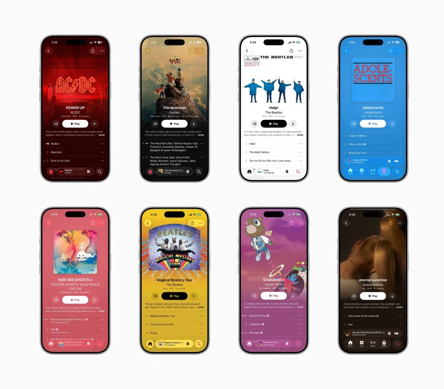 Apple 뮤직, iOS 26.4에서 새로운 앨범 아트 디자인 적용_1.webp