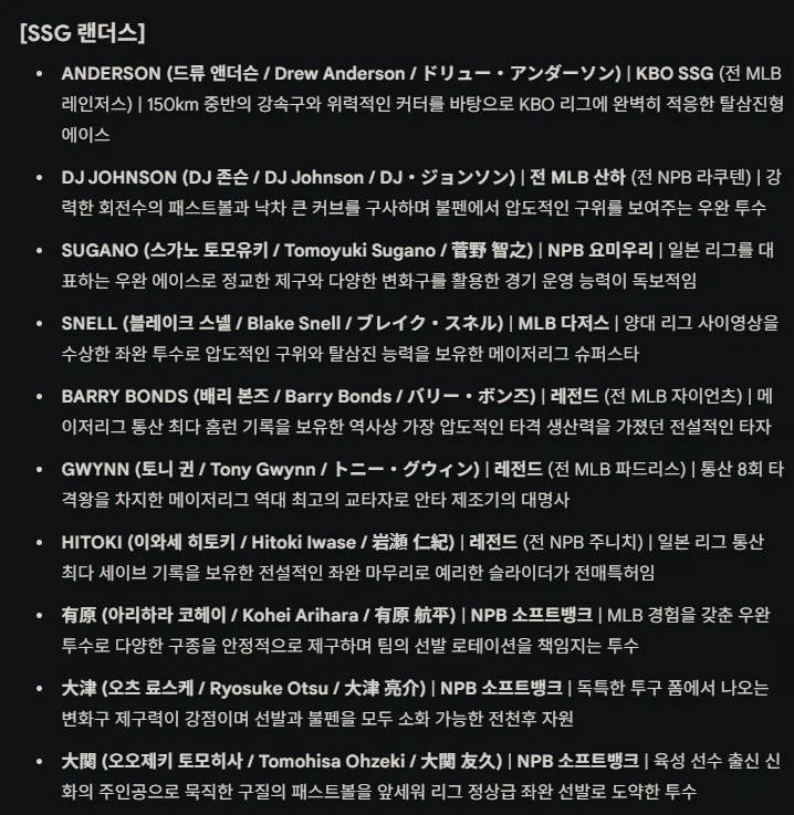 [프로야구스피리츠2026KBO] SSG 랜더스 풀로스터 업로드_5.webp